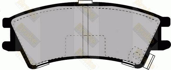 Brake Engineering PA1239 - Kit pastiglie freno, Freno a disco autozon.pro