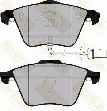 Brake Engineering PA1732 - Kit pastiglie freno, Freno a disco autozon.pro