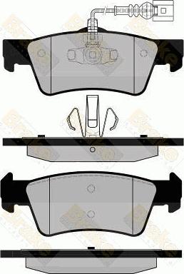 Brake Engineering PA1725 - Kit pastiglie freno, Freno a disco autozon.pro