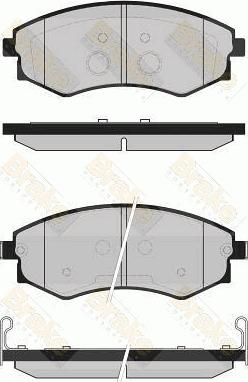 Brake Engineering PA1726 - Kit pastiglie freno, Freno a disco autozon.pro