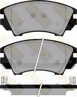 Brake Engineering PA1778 - Kit pastiglie freno, Freno a disco autozon.pro