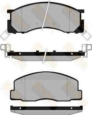 Brake Engineering PA846 - Kit pastiglie freno, Freno a disco autozon.pro