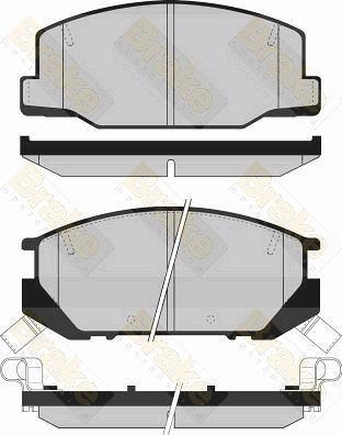 Brake Engineering PA851 - Kit pastiglie freno, Freno a disco autozon.pro