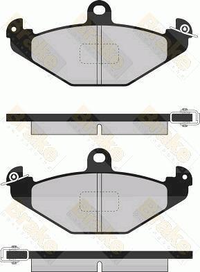 Brake Engineering PA814 - Kit pastiglie freno, Freno a disco autozon.pro