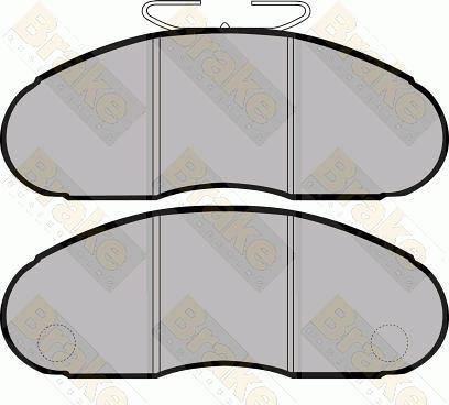 Brake Engineering PA812 - Kit pastiglie freno, Freno a disco autozon.pro