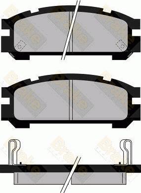 Brake Engineering PA823 - Kit pastiglie freno, Freno a disco autozon.pro