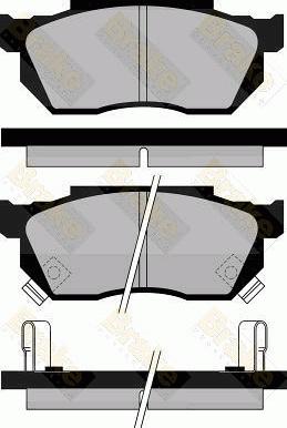 Brake Engineering PA396 - Kit pastiglie freno, Freno a disco autozon.pro