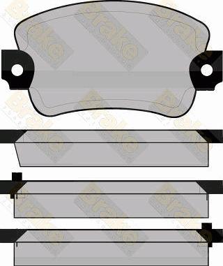 Brake Engineering PA308 - Kit pastiglie freno, Freno a disco autozon.pro