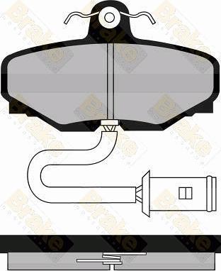 Brake Engineering PA382 - Kit pastiglie freno, Freno a disco autozon.pro