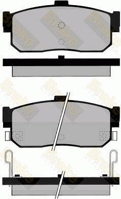 Brake Engineering PA799 - Kit pastiglie freno, Freno a disco autozon.pro