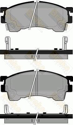 Brake Engineering PA768 - Kit pastiglie freno, Freno a disco autozon.pro