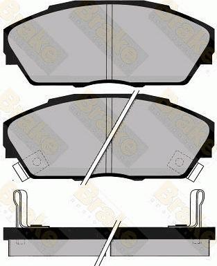 Brake Engineering PA737 - Kit pastiglie freno, Freno a disco autozon.pro