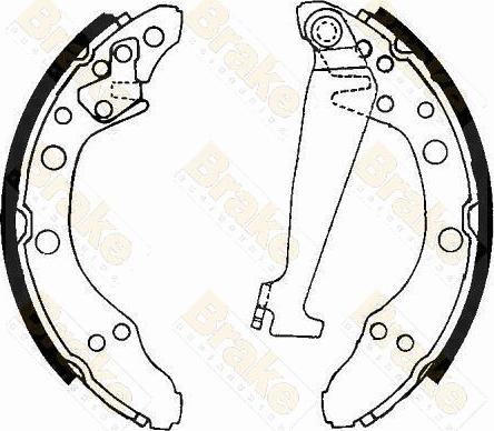 Brake Engineering SH1092 - Kit ganasce freno autozon.pro