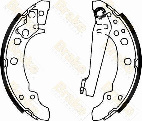 Brake Engineering SH1166 - Kit ganasce freno autozon.pro