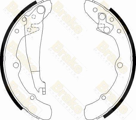 Brake Engineering SH1113 - Kit ganasce freno autozon.pro