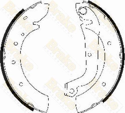 Brake Engineering SH1207 - Kit ganasce freno autozon.pro