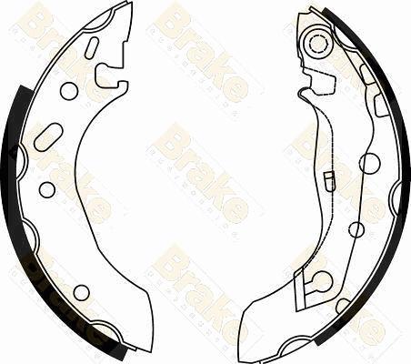 Brake Engineering SH2495 - Kit ganasce freno autozon.pro