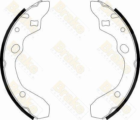 Brake Engineering SH2492 - Kit ganasce freno autozon.pro