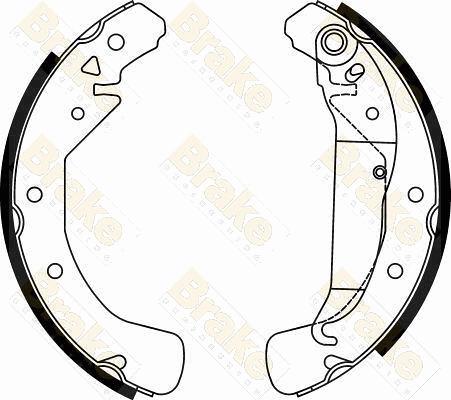 Brake Engineering SH2497 - Kit ganasce freno autozon.pro