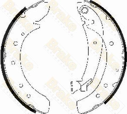 Brake Engineering SH2469 - Kit ganasce freno autozon.pro