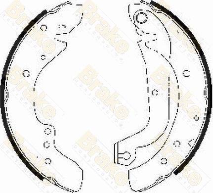 Brake Engineering SH2486 - Kit ganasce freno autozon.pro