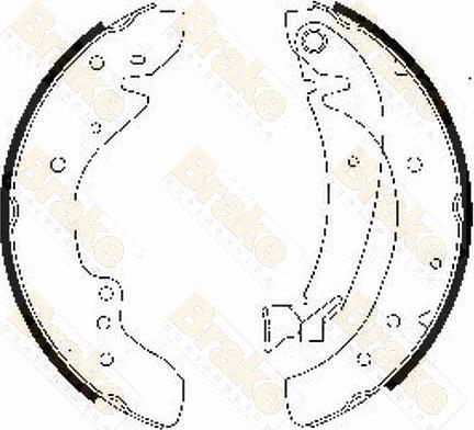 Brake Engineering SH2487 - Kit ganasce freno autozon.pro