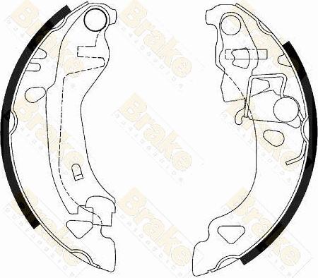 Brake Engineering SH2438 - Kit ganasce freno autozon.pro