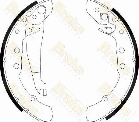 Brake Engineering SH2426 - Kit ganasce freno autozon.pro