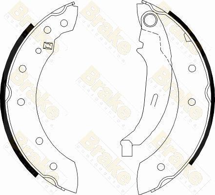 Brake Engineering SH2474 - Kit ganasce freno autozon.pro