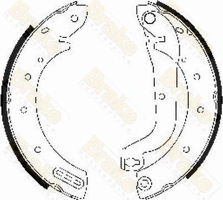 Brake Engineering SH2472 - Kit ganasce freno autozon.pro