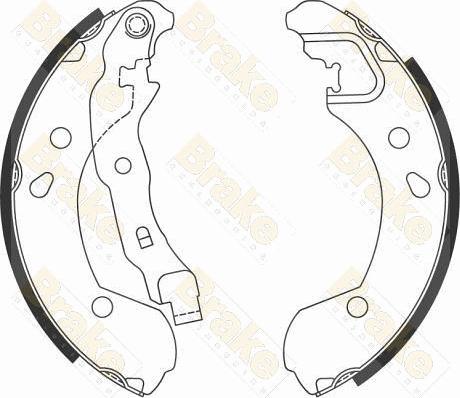 Brake Engineering SH2594 - Kit ganasce freno autozon.pro