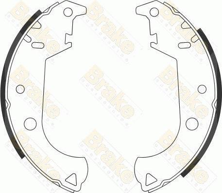 Brake Engineering SH2596 - Kit ganasce freno autozon.pro