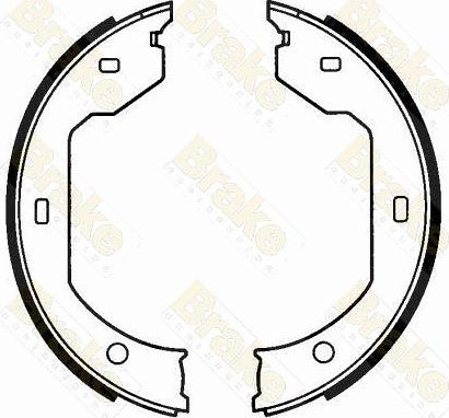 Brake Engineering SH2593 - Kit ganasce, Freno stazionamento autozon.pro