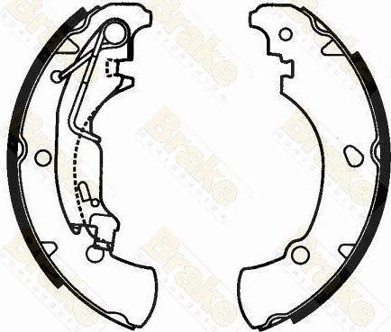 Brake Engineering SH2597 - Kit ganasce freno autozon.pro