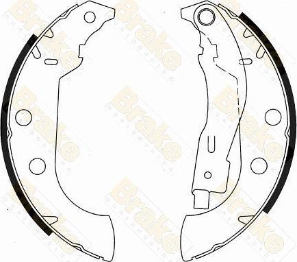 Brake Engineering SH2540 - Kit ganasce freno autozon.pro