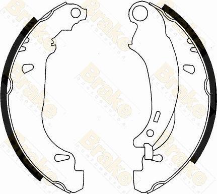 Brake Engineering SH2541 - Kit ganasce freno autozon.pro