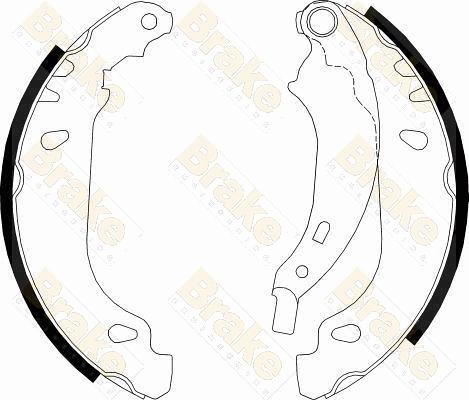 Brake Engineering SH2548 - Kit ganasce freno autozon.pro