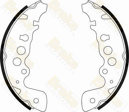 Brake Engineering SH2542 - Kit ganasce freno autozon.pro