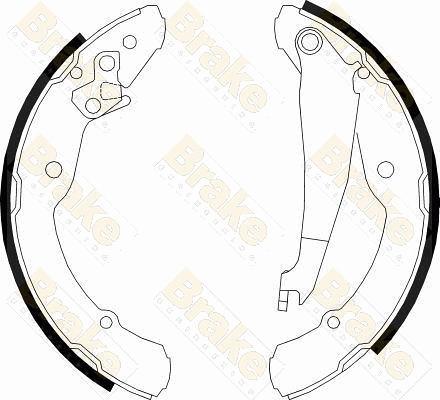 Brake Engineering SH2501 - Kit ganasce freno autozon.pro