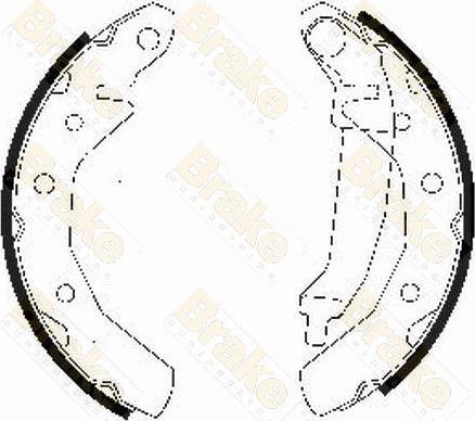 Brake Engineering SH2510 - Kit ganasce freno autozon.pro