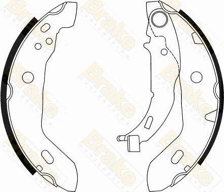 Brake Engineering SH2511 - Kit ganasce freno autozon.pro