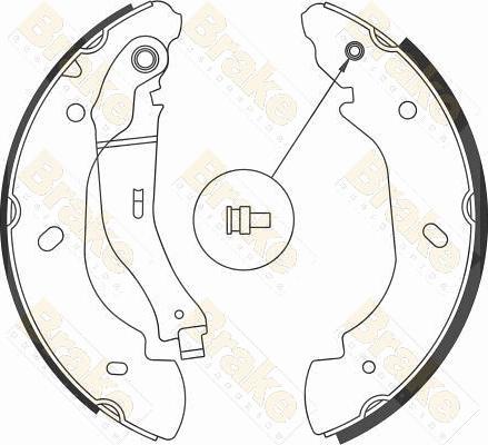 Brake Engineering SH2583 - Kit ganasce freno autozon.pro