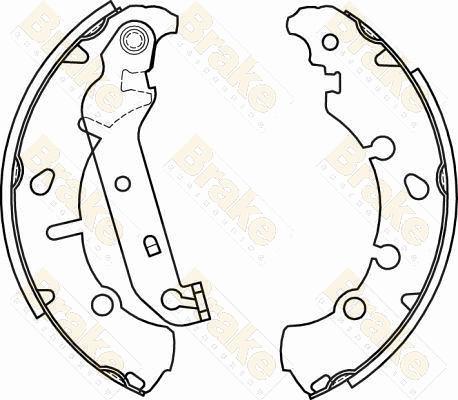 Brake Engineering SH2582 - Kit ganasce freno autozon.pro