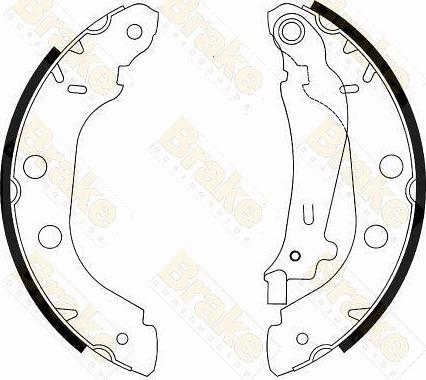 Brake Engineering SH2539 - Kit ganasce freno autozon.pro