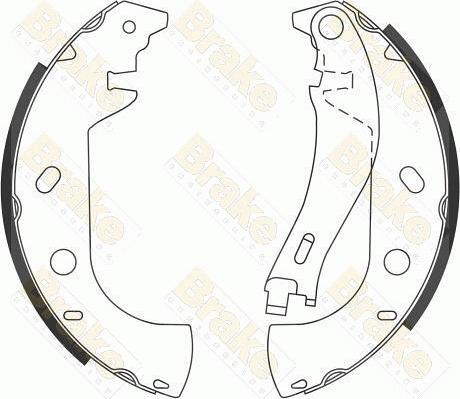 Brake Engineering SH2535 - Kit ganasce freno autozon.pro