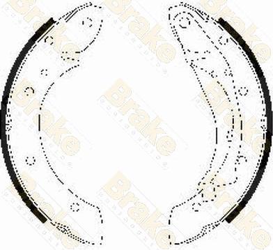 Brake Engineering SH2526 - Kit ganasce freno autozon.pro