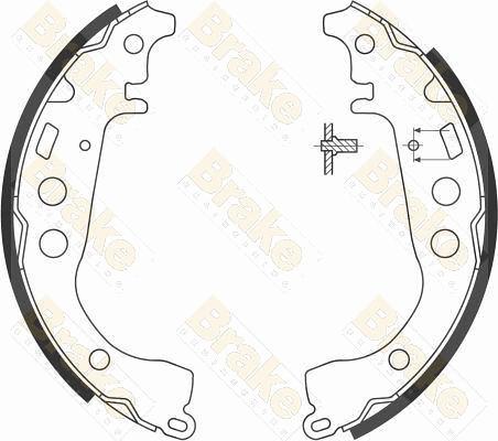 Brake Engineering SH2574 - Kit ganasce freno autozon.pro