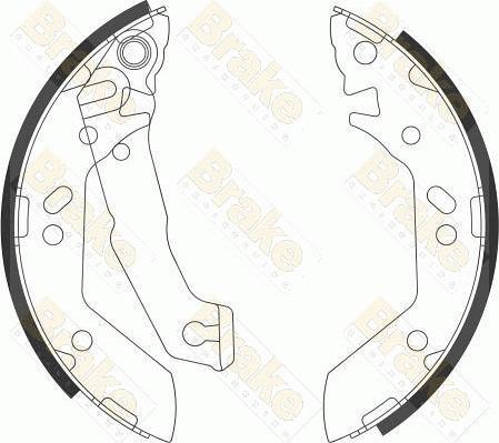 Brake Engineering SH2602 - Kit ganasce freno autozon.pro