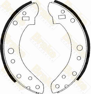 Brake Engineering SH2143 - Kit ganasce freno autozon.pro