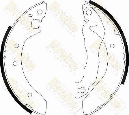 Brake Engineering SH2176 - Kit ganasce freno autozon.pro